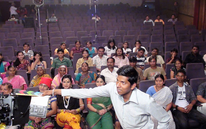 Mala Ek Chanas Hawa Team With Marathi Film Associate Director Ramesh Choudhary